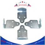 Set of 4 Utility Trailer Wood Sides Latch Rack Corner Brackets for Stake Body