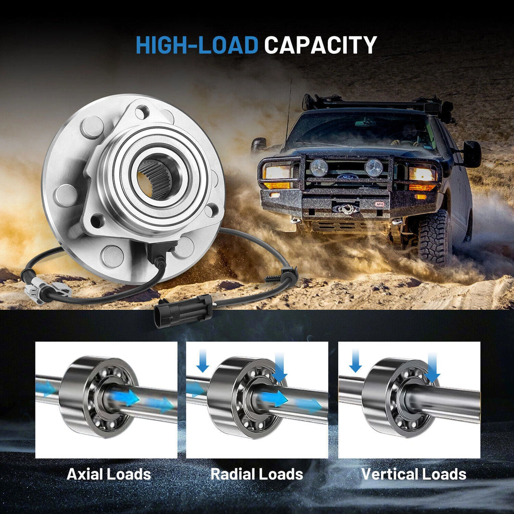Front Wheel Hub & Bearing for Chevy GMC Silverado Sierra Tahoe (1999–2006)