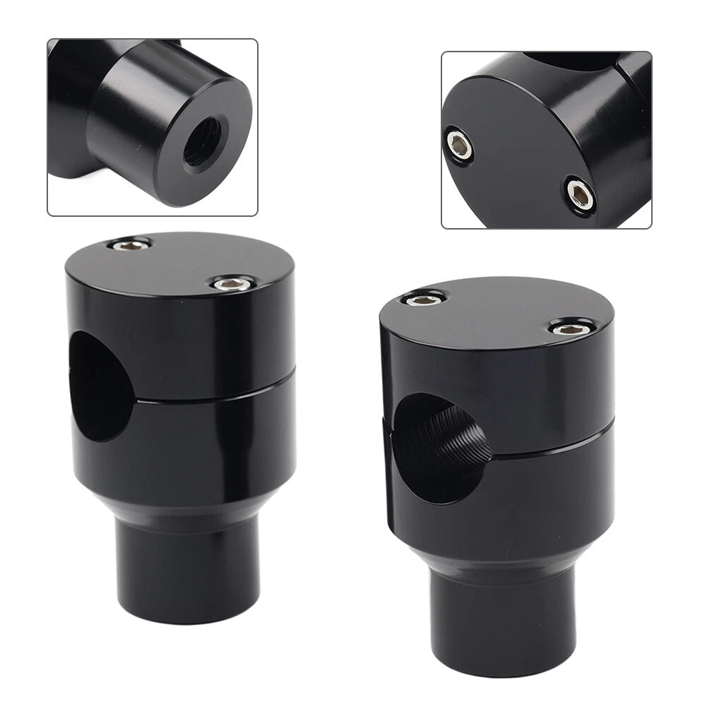 Handlebar Riser Clamp Mount Kit 7/8 22mm for Harley Honda