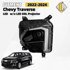 LED Headlight for Chevy Traverse (2022–2024) Projector Driver w/ Bulb
