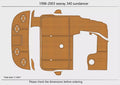 EVA Foam Teak Deck Flooring for Sea Ray 340 Sundancer (1999)