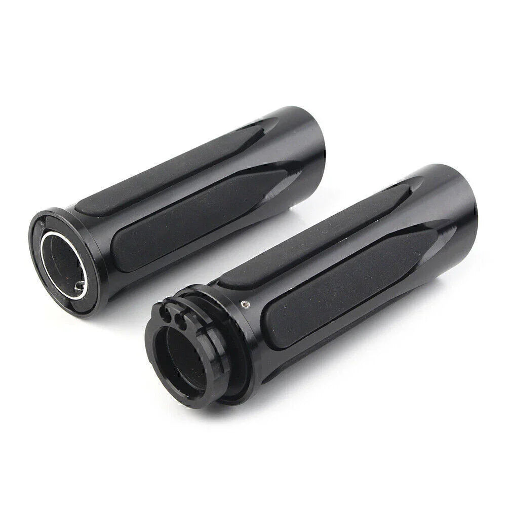 Black Soft Touch Hand Grips for Harley Touring Street Road Glide (2009-2023)
