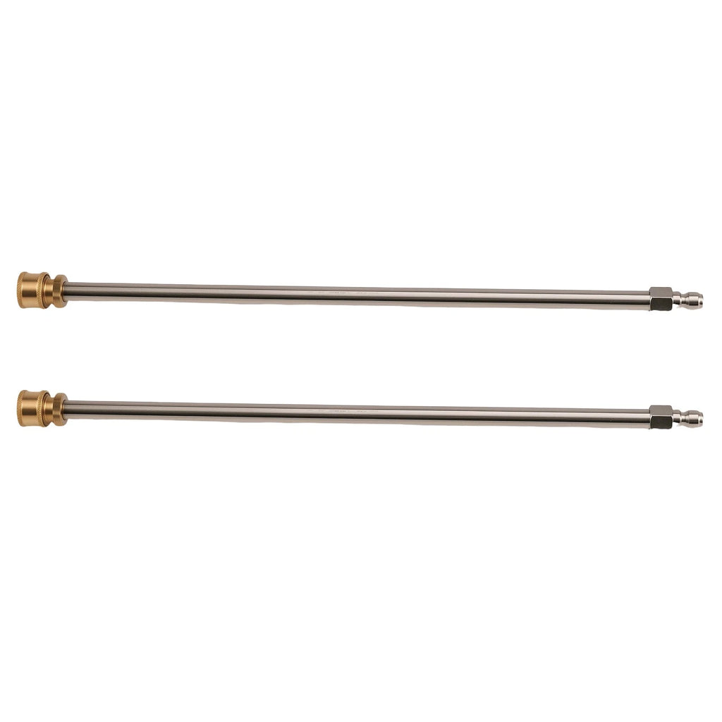 2PC Stainless Steel Extension Wand Kit for Pressure Washer Lance (4000 PSI)