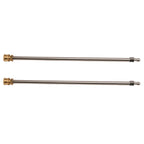 2PC Stainless Steel Extension Wand Kit for Pressure Washer Lance (4000 PSI)