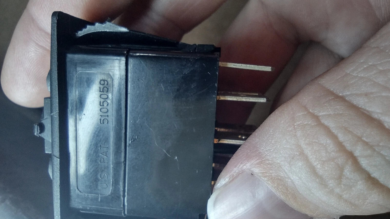 Carling DPDT Rocker Switch with Blue LED for Rinker 206347 (Out of Box)