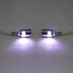 12V LED License Plate Light Lamp for Motorcycle Universal Chrome