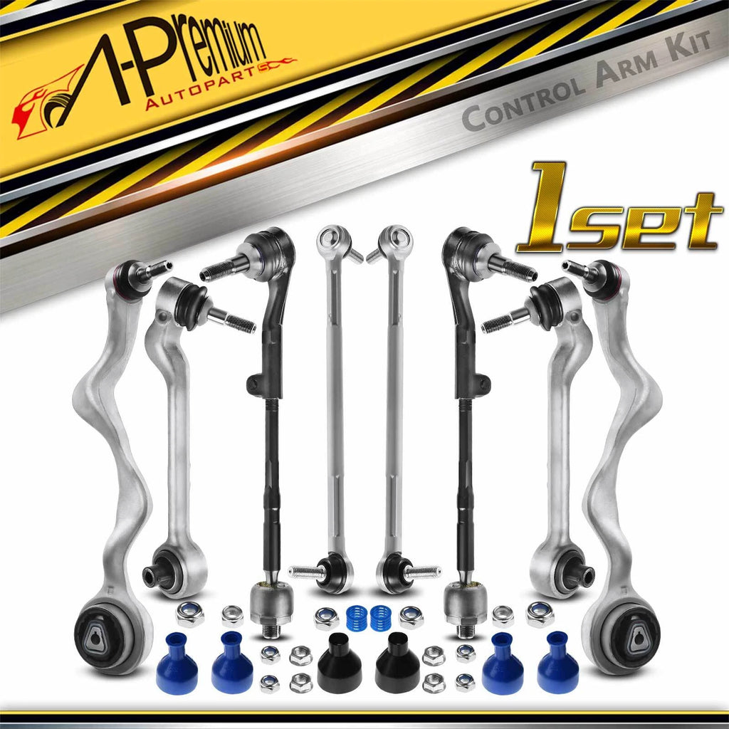 8x Front Lower Control Arm Tie Rod End for BMW 328i (2007–2013)
