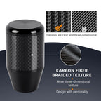 Carbon Fiber Trim Manual Gear Shift Knob for Universal Fit (All Years)