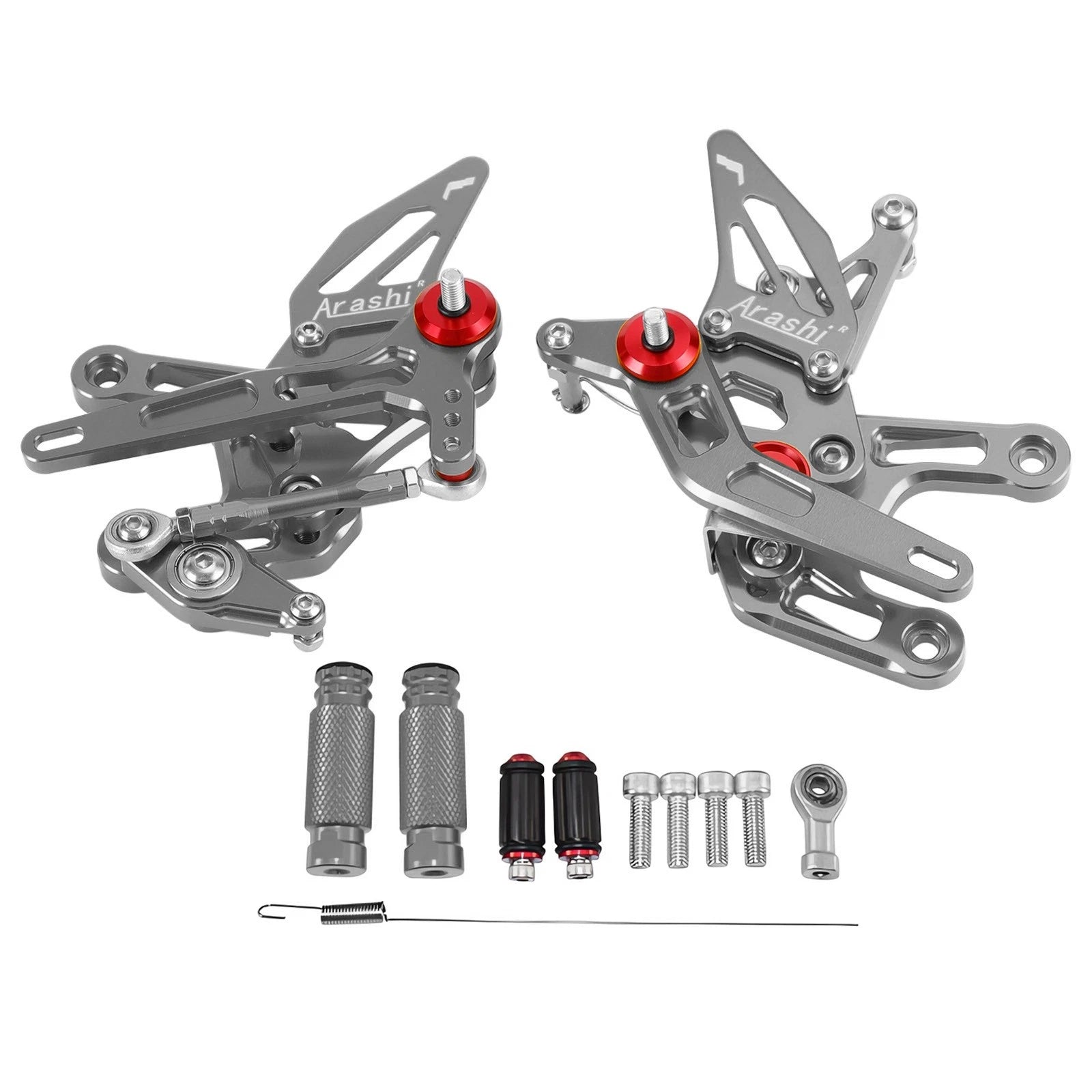 CNC Aluminum Rearsets Footpegs for Kawasaki ZX-10R ZX10 ZX1000 (2021–2023)