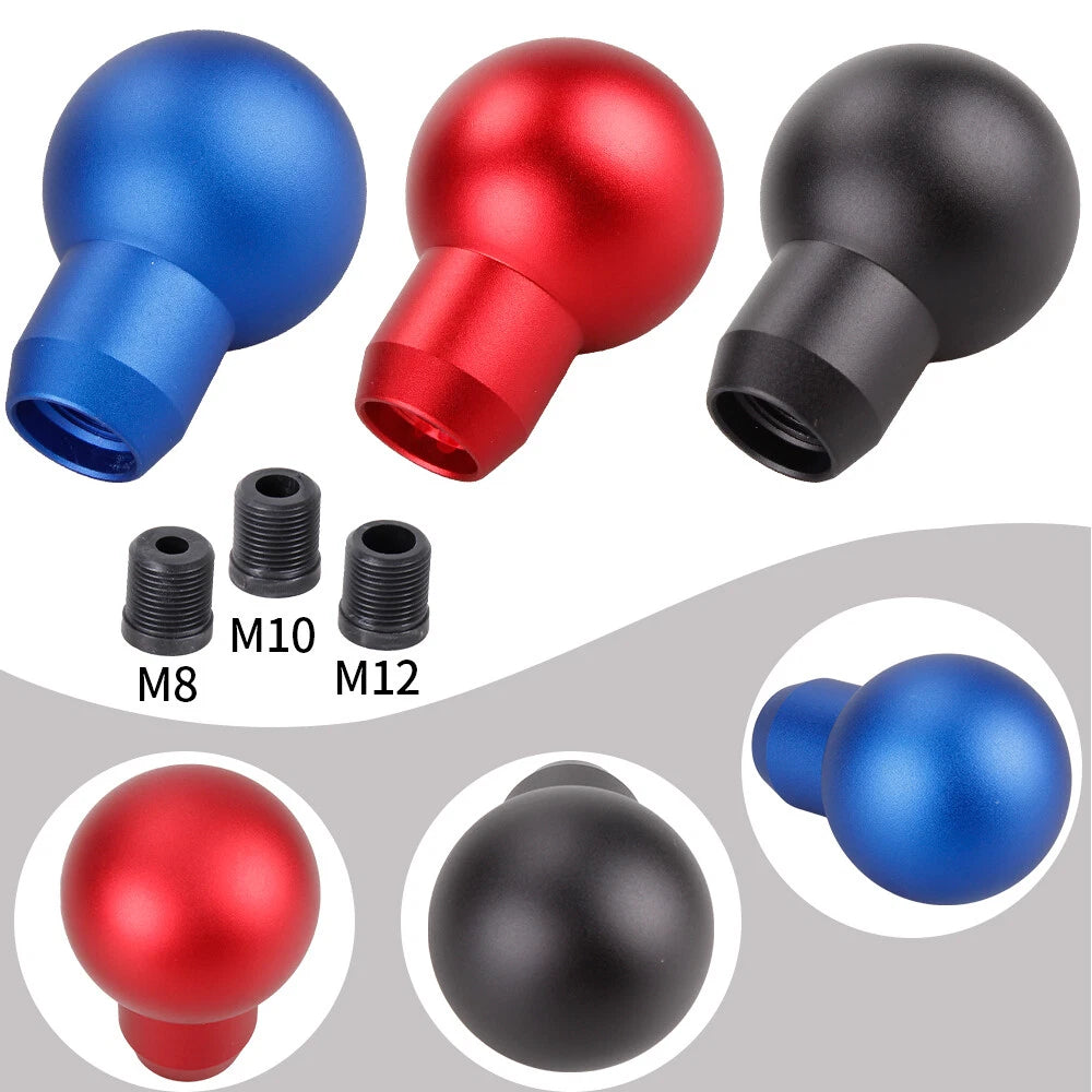 Round Ball Shift Knob Universal Shifter Manual JDM Aluminum MT Gear