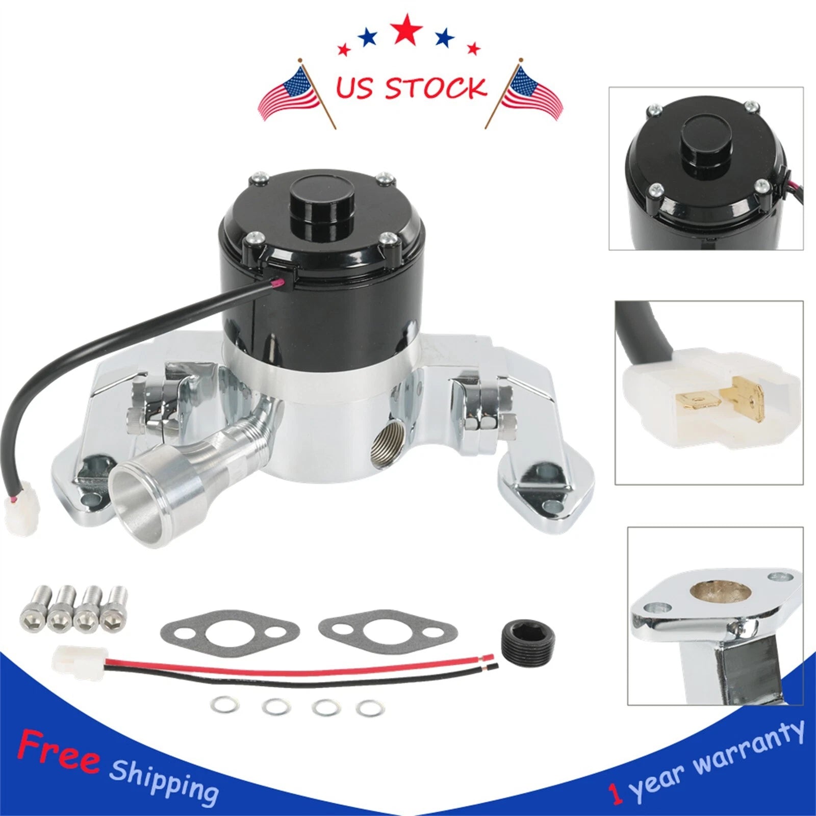 High Flow Electric Water Pump for Big Block Chevy 454 427 396 (1965–1990)
