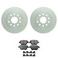 Set of 4 Bosch QuietCast Rear Rotors & Akebono EURO Ceramic Pads for A3 Jetta (2015–2020)