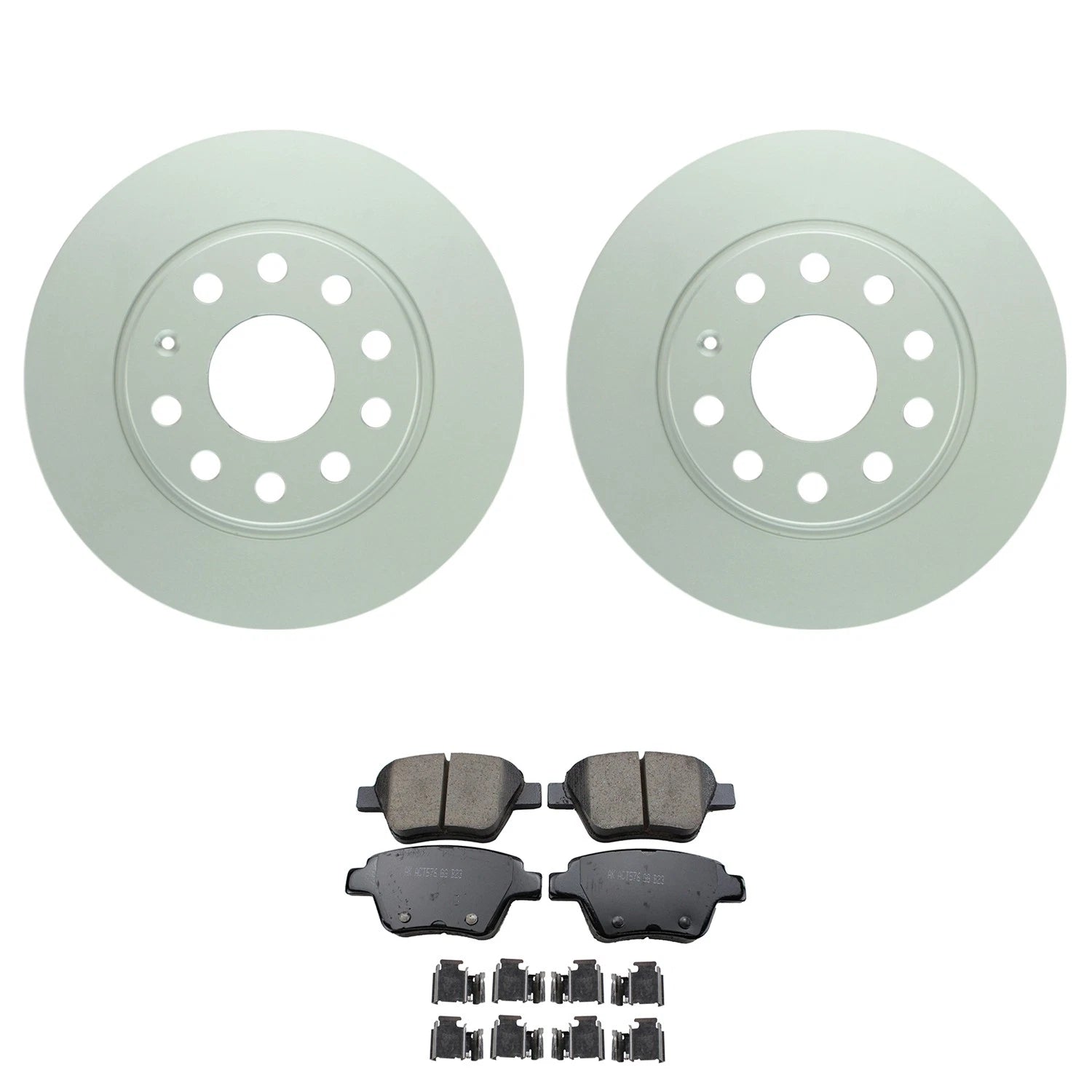 Set of 4 Bosch QuietCast Rear Rotors & Akebono EURO Ceramic Pads for A3 Jetta (2015–2020)