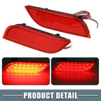 2X Rear Bumper Reflector LED Brake Tail Light 84281FG000 for Subaru Impreza (2017–2021)