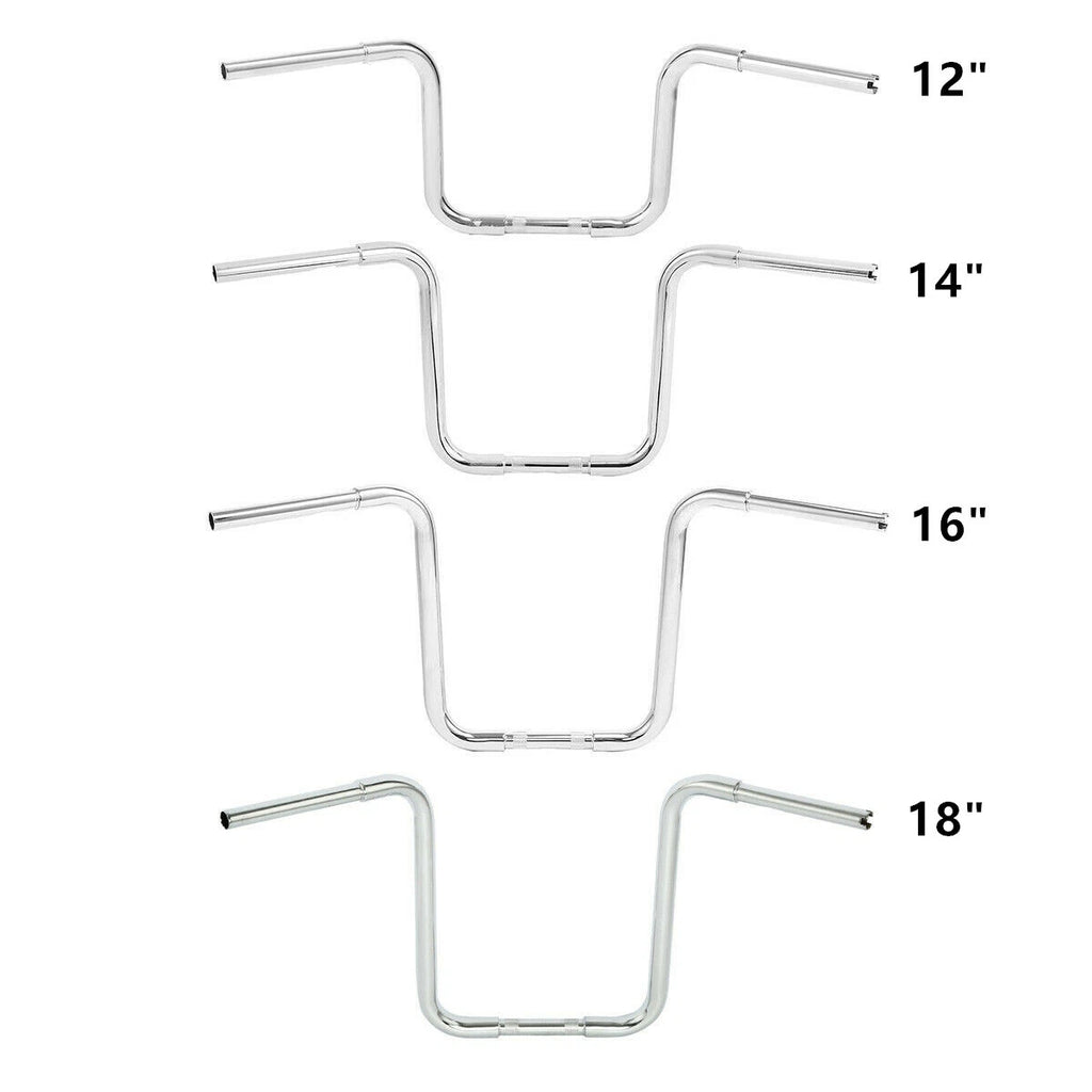 Ape Hanger Handlebar 12'' 14'' 16'' 18'' for Harley FLST FXST