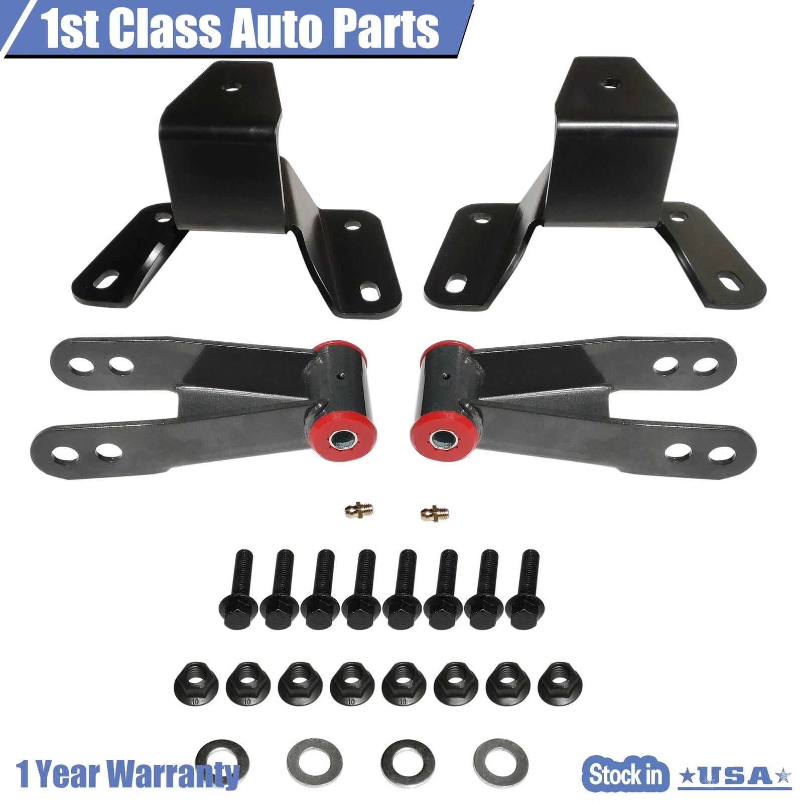 Set of 4 Drop Lowering Shackles for Ford F150 F100 (1973–1996)