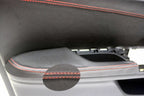 Front Door Armrest Vinyl Cover for Honda Civic Sedan (2016–2019) Red Stitch