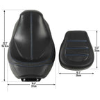 Driver Passenger Seat for Harley Touring Ultra Limited Street Glide (2009–2023)