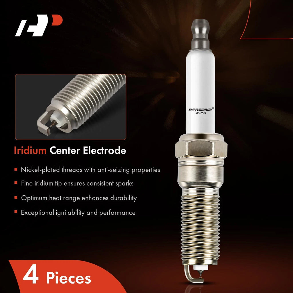 Set of 4 Iridium Platinum Spark Plugs for Chevy Equinox Malibu (2016–2020)