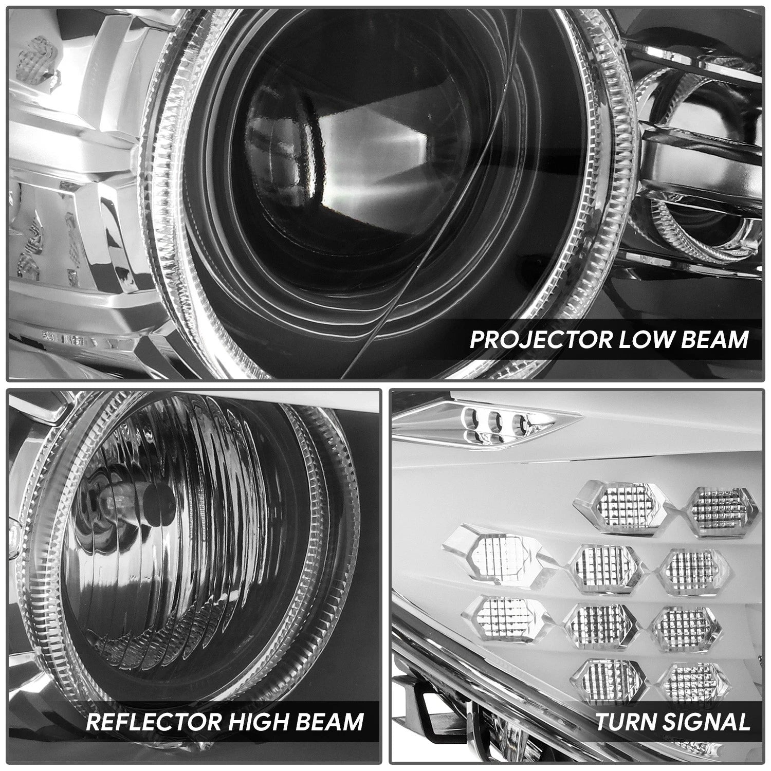 Passenger Right Projector Headlight for BMW 528i 535i 550i M5 (2011–2013)