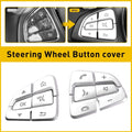 Chrome Steering Wheel Button Sticker Covers for Mercedes GLC C Class (2015–2020)