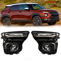Set of 2 Headlight Halogen Projector Chrome Housing for Chevy Trailblazer