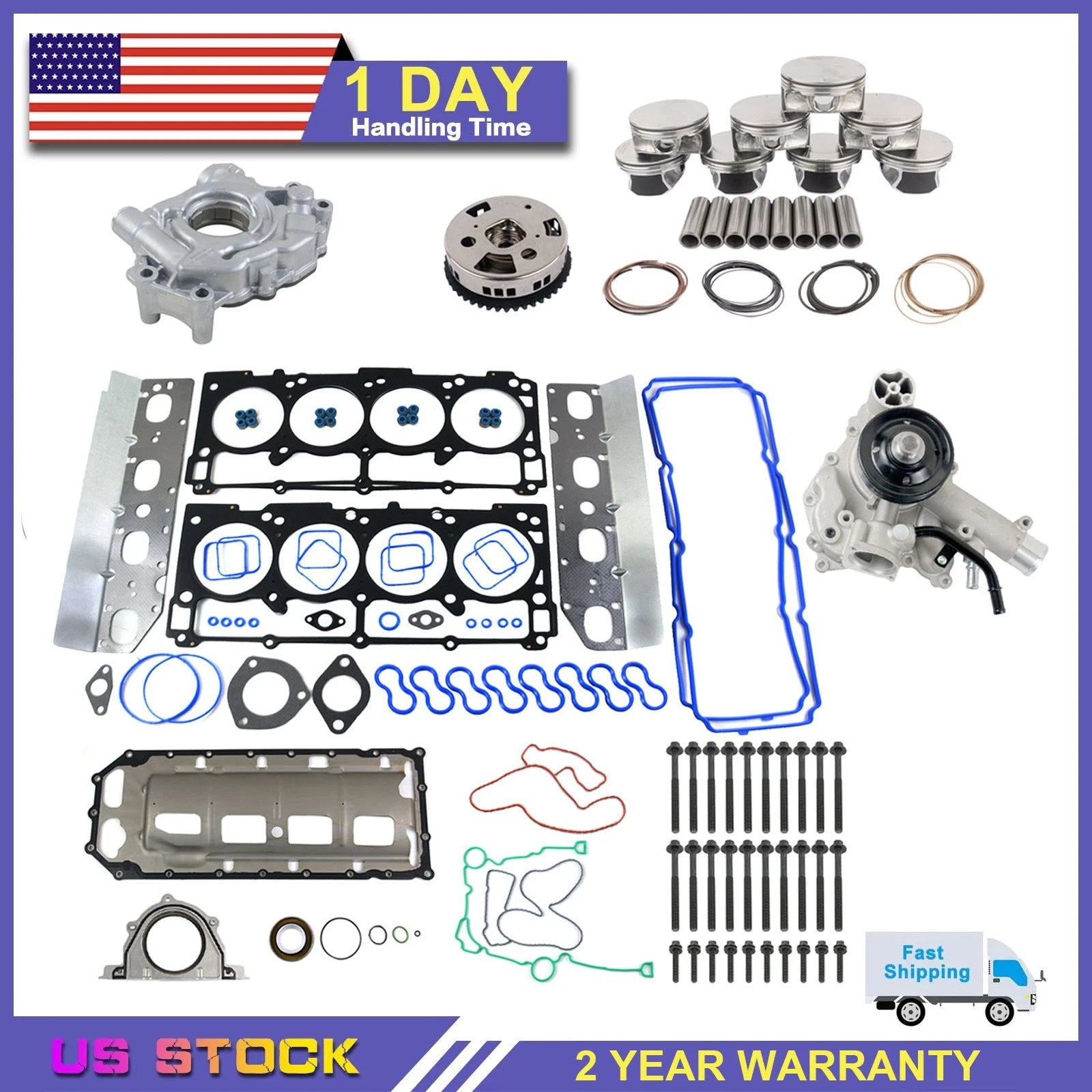 Engine Rebuild Kit for Dodge Ram 1500 2500 3500 5.7L Hemi (2009–2015)