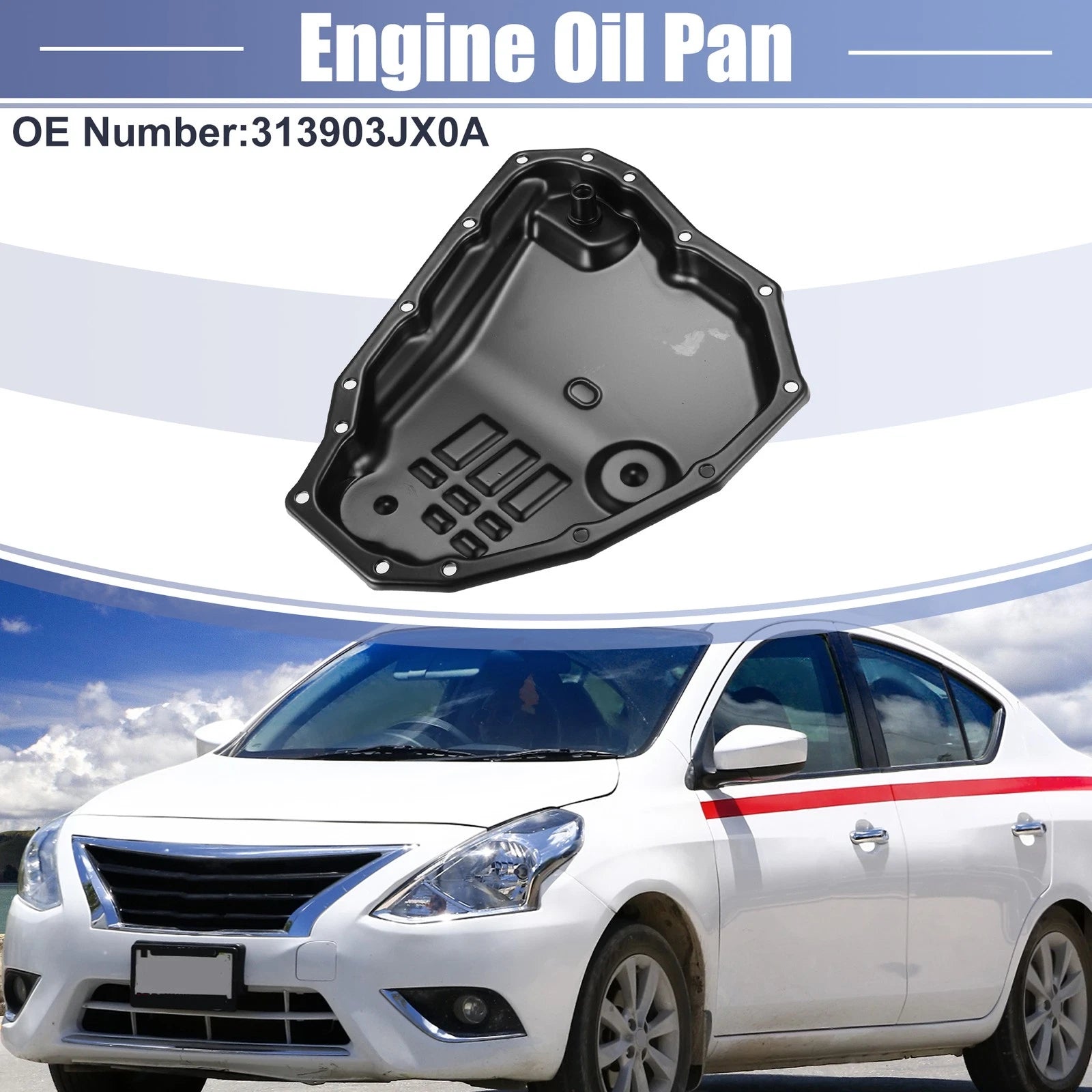Engine Oil Pan Replacement No. 313903JX0A for Nissan Sentra (2013–2016)