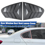 Carbon Look Rear Side Window Louver Vent Cover for BMW 5-Series (2011–2017)