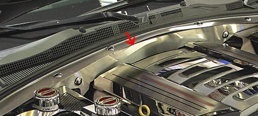 Brushed Stainless Steel Firewall Cover for 2016-2020 Chevy Camaro SS