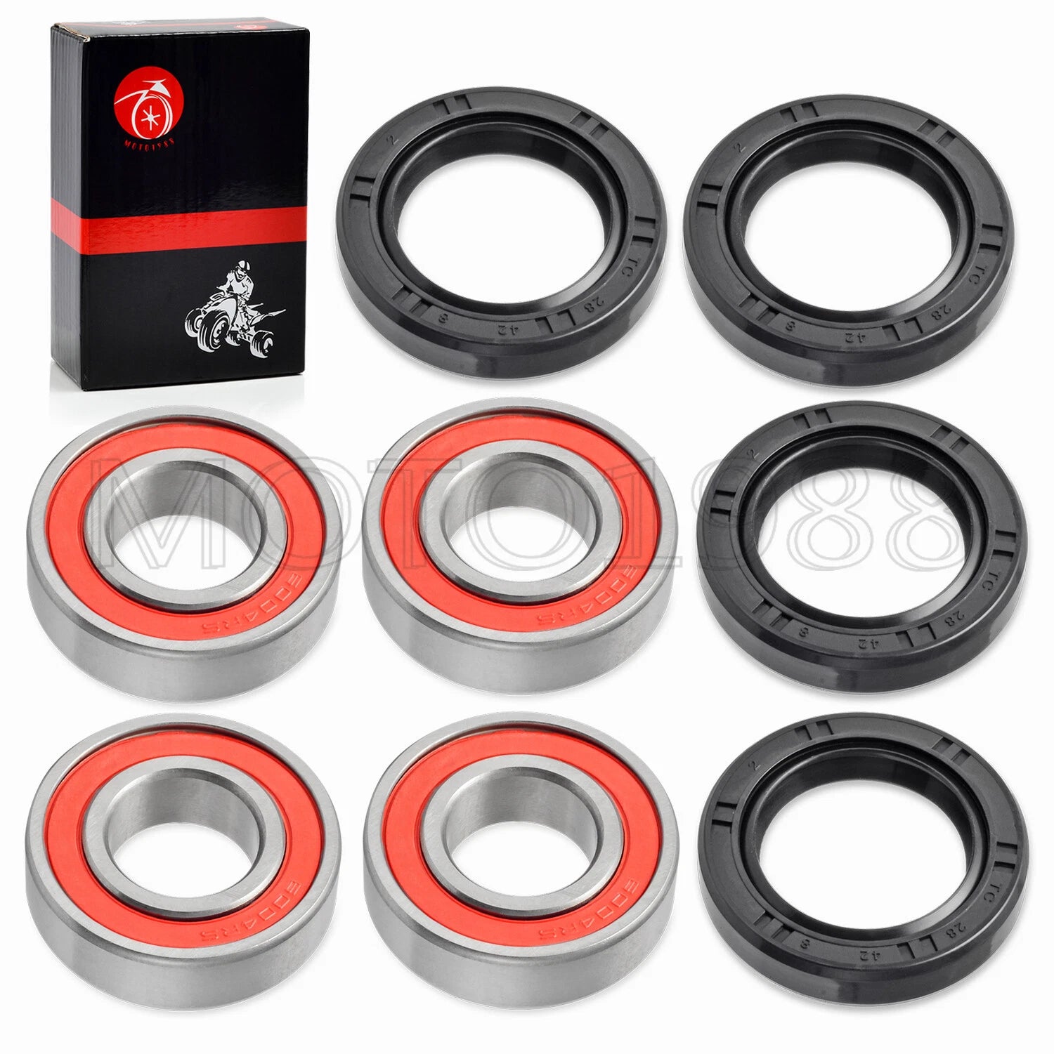 Front Wheel Bearing & Seal for Honda Rancher TRX350, Recon 250, FourTrax 200 (2000–2023)