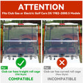 Folding Smoke Tinted Windshield for Club Car DS (1982–2000.5)