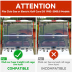 Folding Smoke Tinted Windshield for Club Car DS (1982–2000.5)