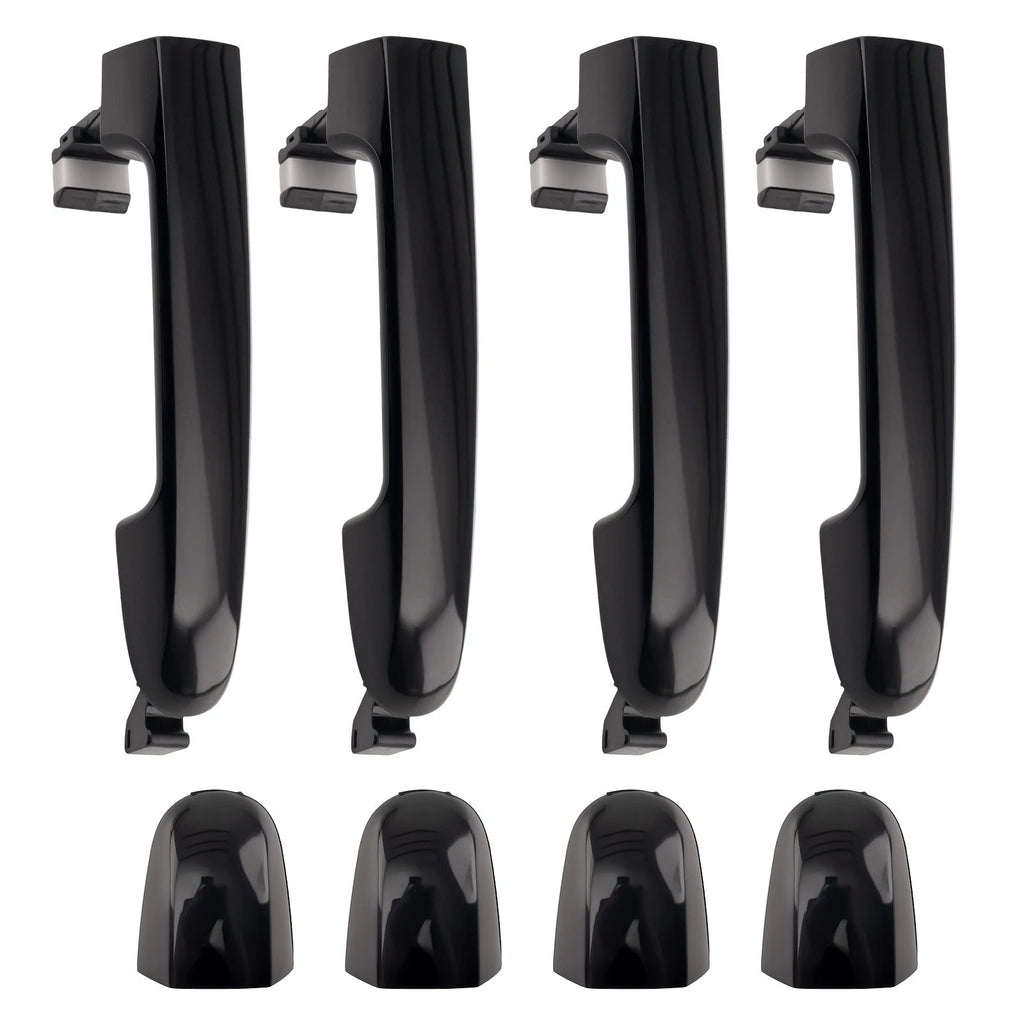 Set of 4 Exterior Door Handles for Hyundai Elantra (2006–2012) Black 82652-2H000
