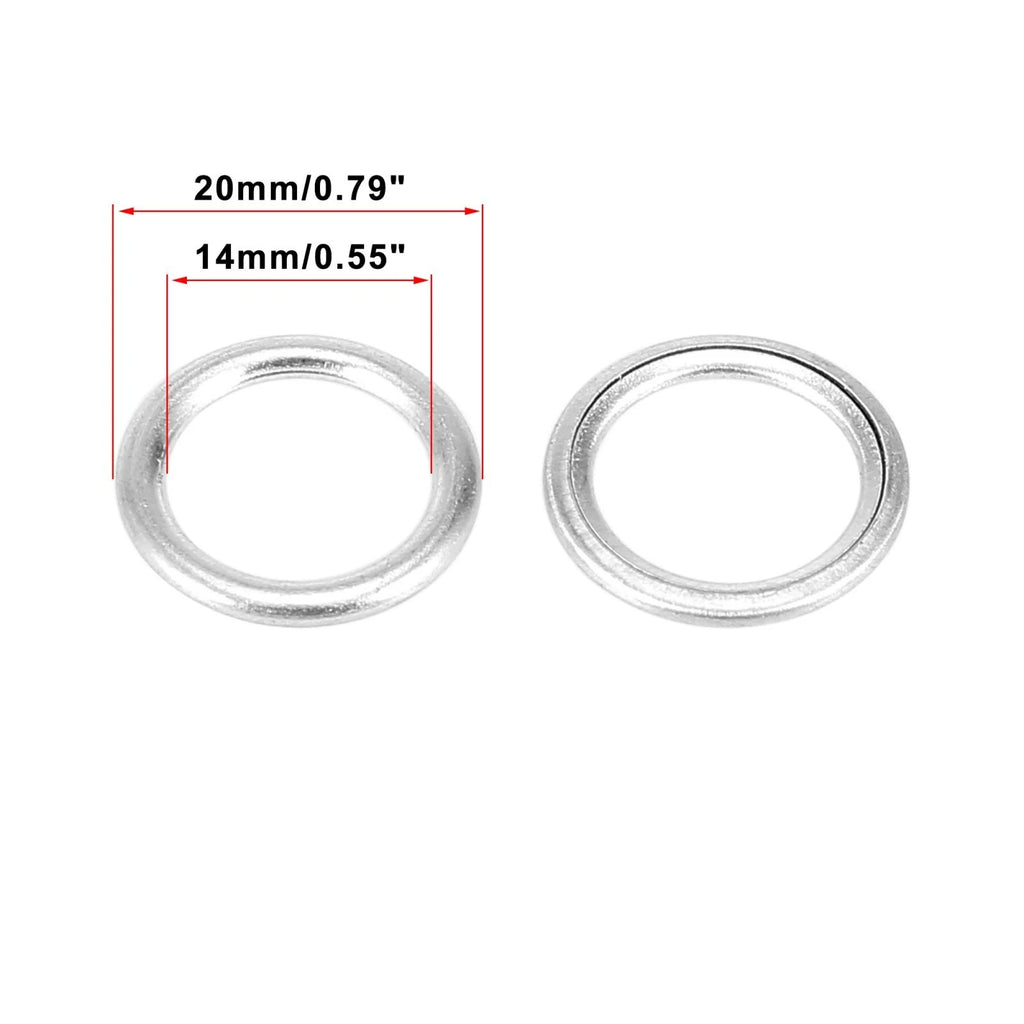20pcs M14 Oil Drain Plug Gasket for Volkswagen Audi (N0138157)