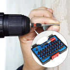 32-Piece Magnetic Screwdriver Bit Set with Extension Rod for Home Repair