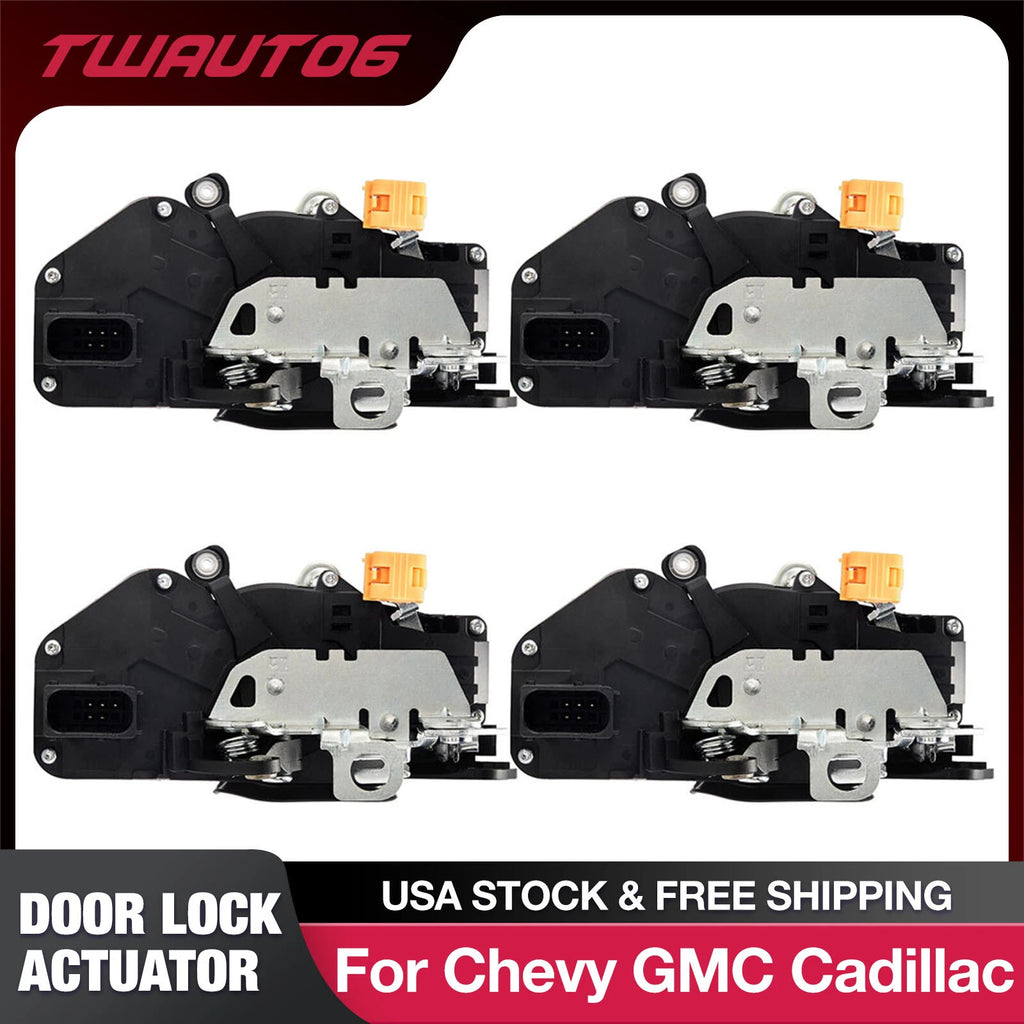 4PCS Door Lock Actuator for Chevrolet Silverado 1500 (2007–2009)