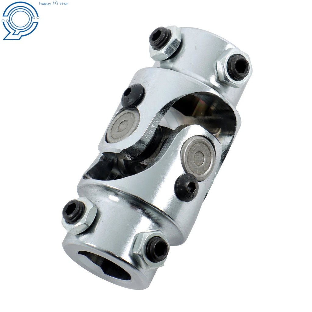 Chrome Steering U Joint Coupler for Universal Applications (3/4" DD)
