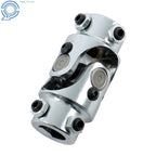 Chrome Steering U Joint Coupler for Universal Applications (3/4" DD)