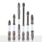Cross Screwdriver Bits for Electric Screwdrivers (Alloy Steel)