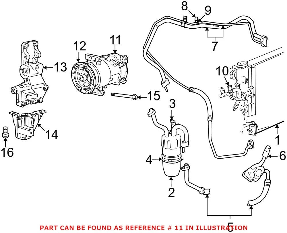 A/C Compressor for Dodge Caliber Jeep Patriot (2007–2012)