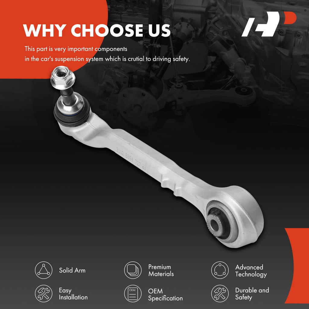 Front Left Lower Rearward Control Arm with Ball Joint for BMW