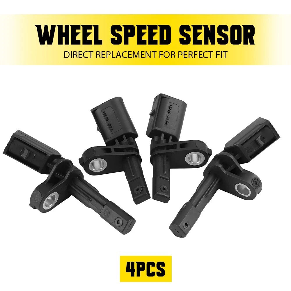 Set of 4 ABS Wheel Speed Sensors for Audi Volkswagen Porsche (H)