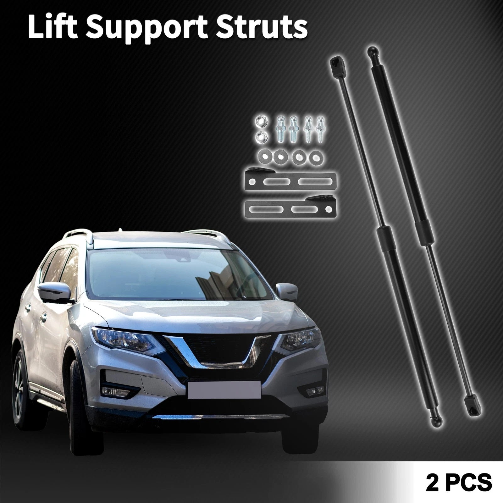 Front Hood Lift Supports Struts for Nissan Rogue Sport J11 (2014–2017)