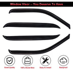Window Visor Rain Vent Shade Guard Deflector for Silverado/Sierra (2000–2007)