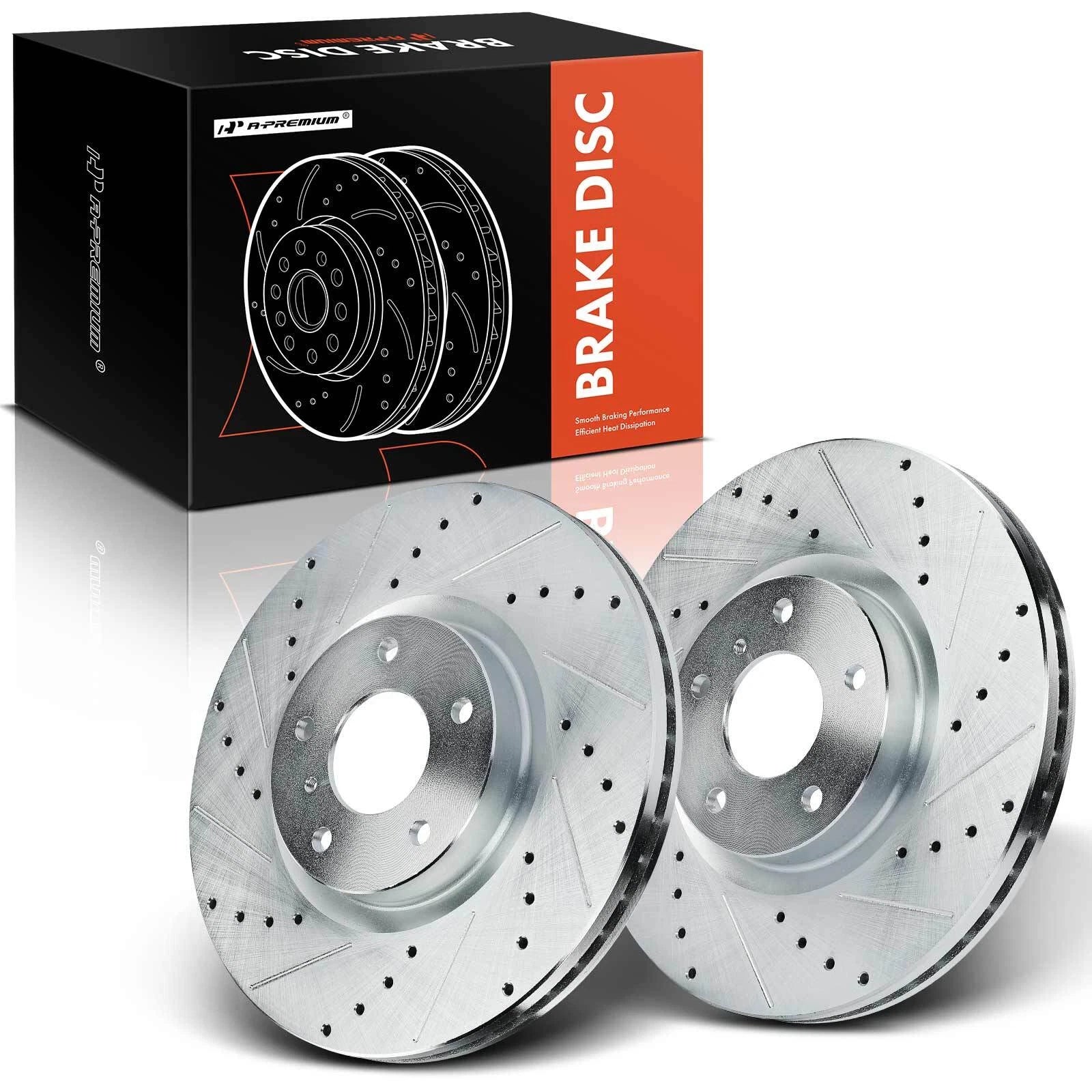 Front Side Drilled Brake Rotors for Nissan Altima (2006) Murano (2005–2014)