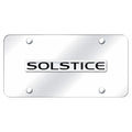 Chrome Name on Chrome License Plate - Officially Licensed for Pontiac Solstice