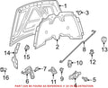 Radiator Support Baffle Clip for Chrysler Dodge (2008–2010)