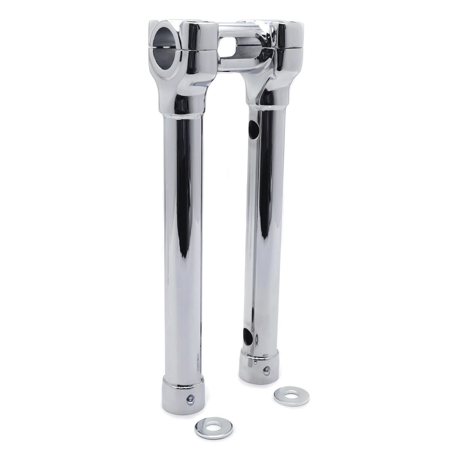 CNC Chrome 12" Riser Handlebar Top Clamp for Harley Touring Road Glide