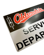 Vintage Metal Service Department Sign for Oldsmobile (1960–1970)